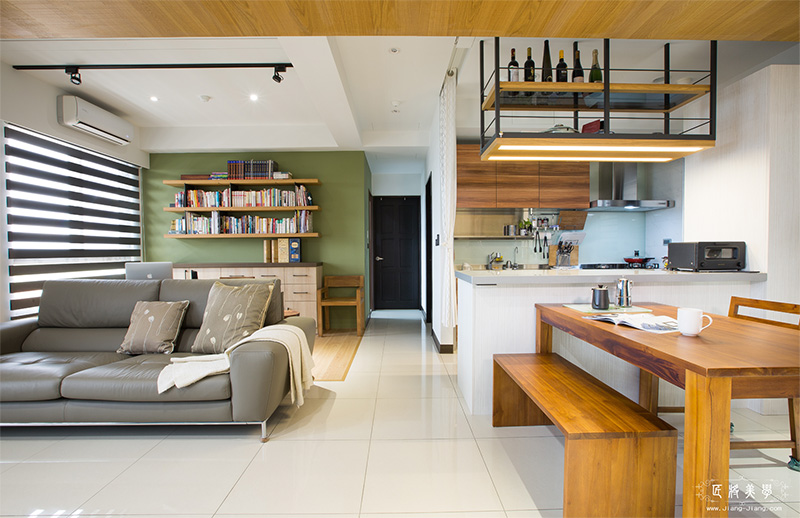 藍與綠色的和平共處-溫馨小品設計